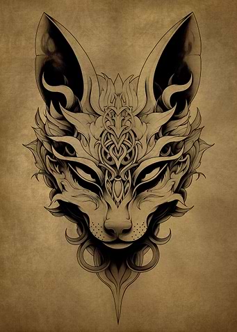 Kitsune Mask Copper