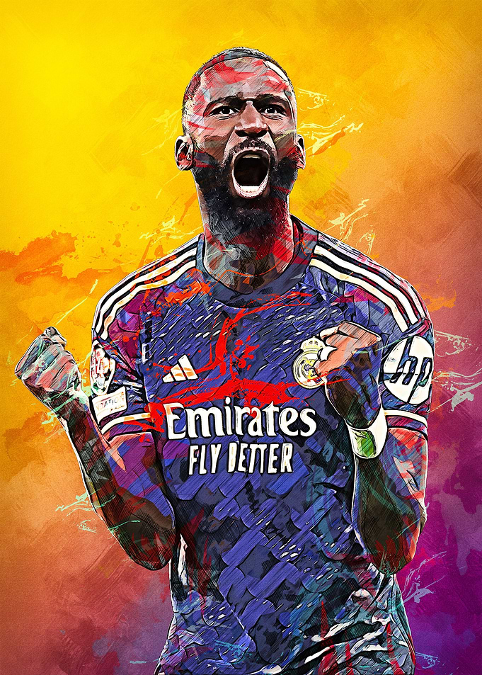 Antonio Rudiger Painting