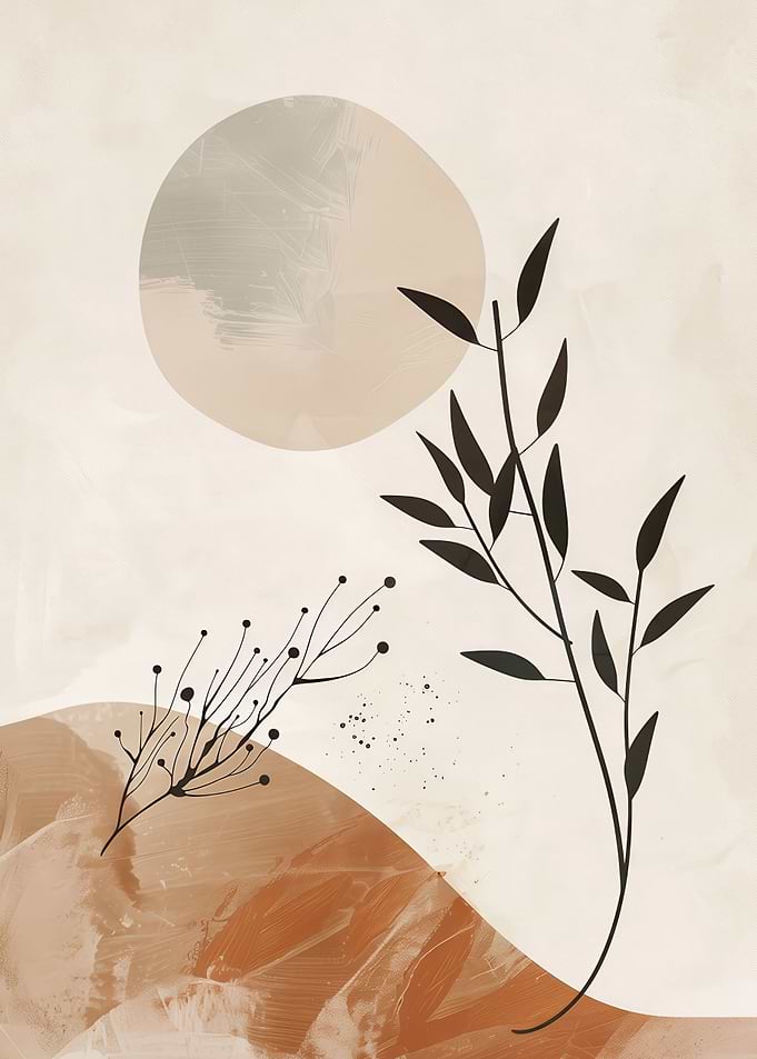 Abstract Botanical Floral