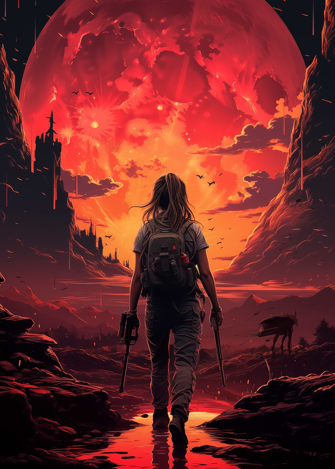 Future Scene Of Mars 2124