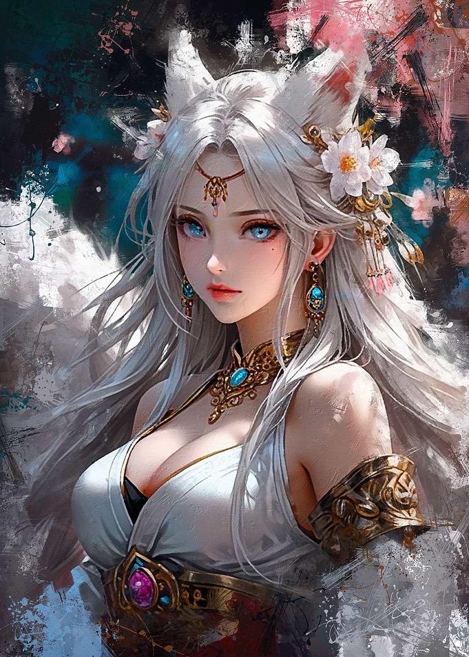 Princess White Fox Girl