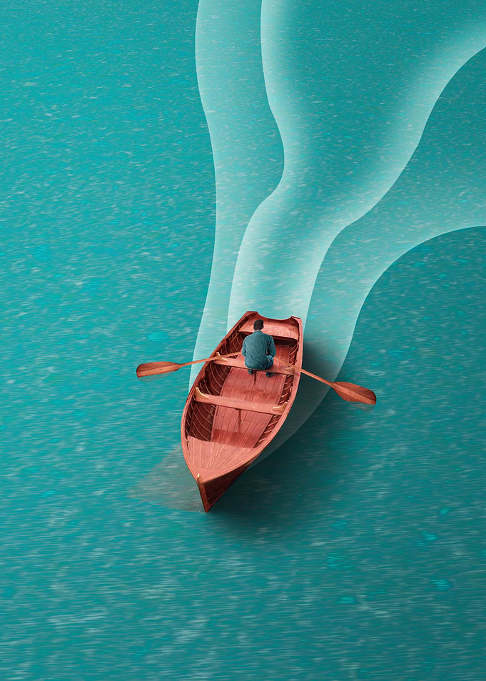 painting alone boat