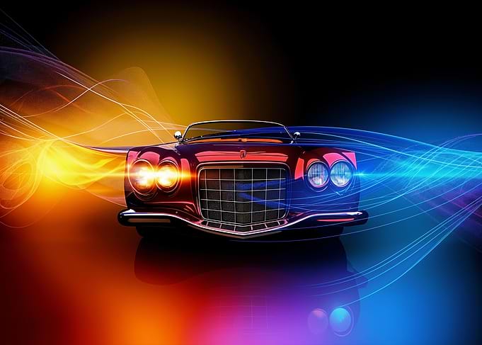 Classic Car Chromed Aura