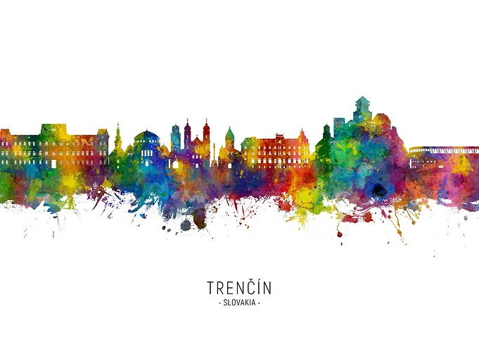 Trencin Skyline Slovakia
