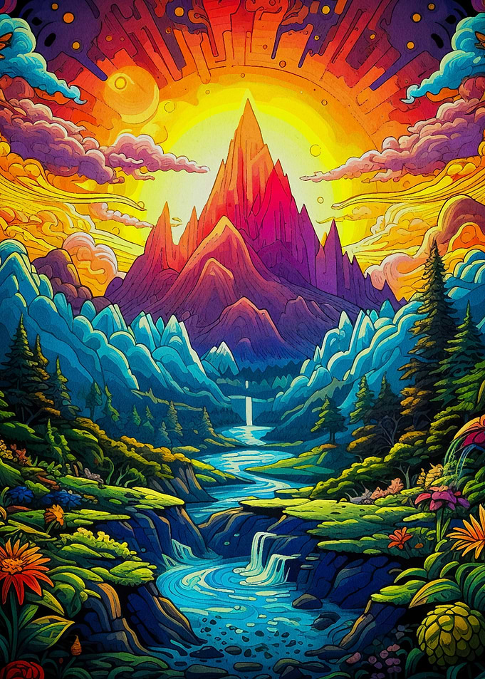 psychedelic nature