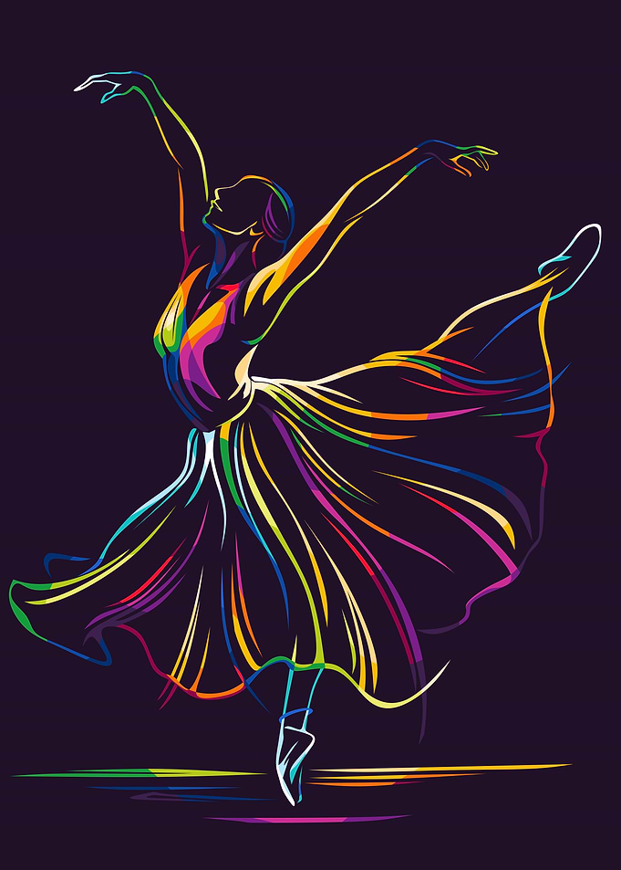 Ballerina Pop Art
