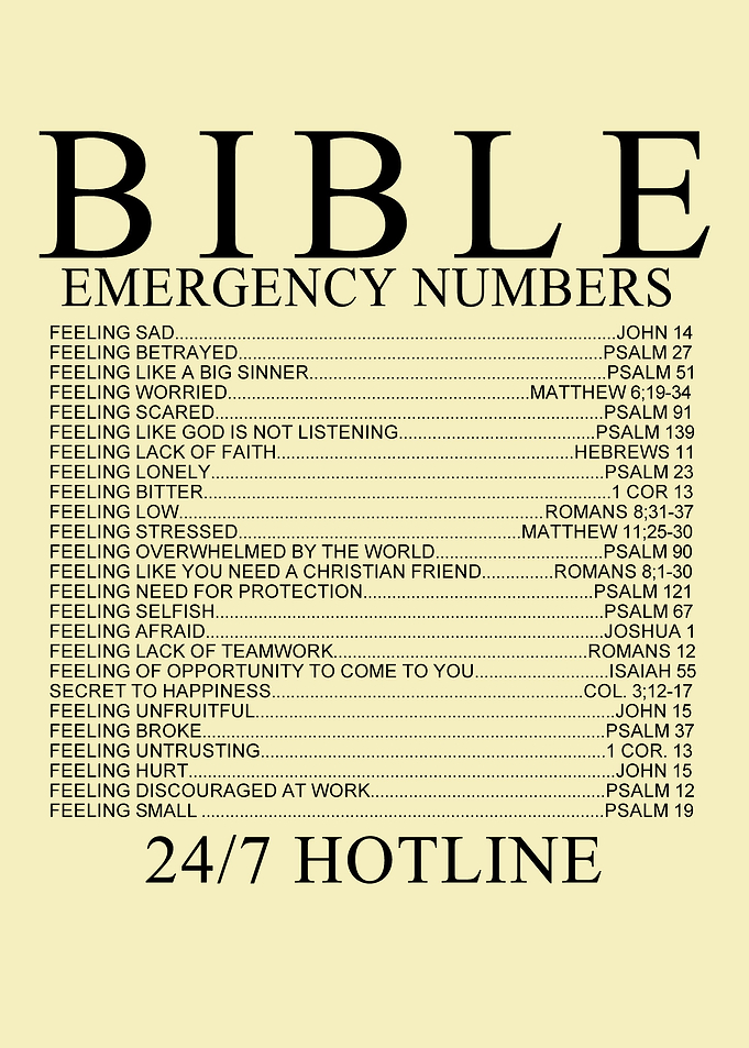 bible emergency