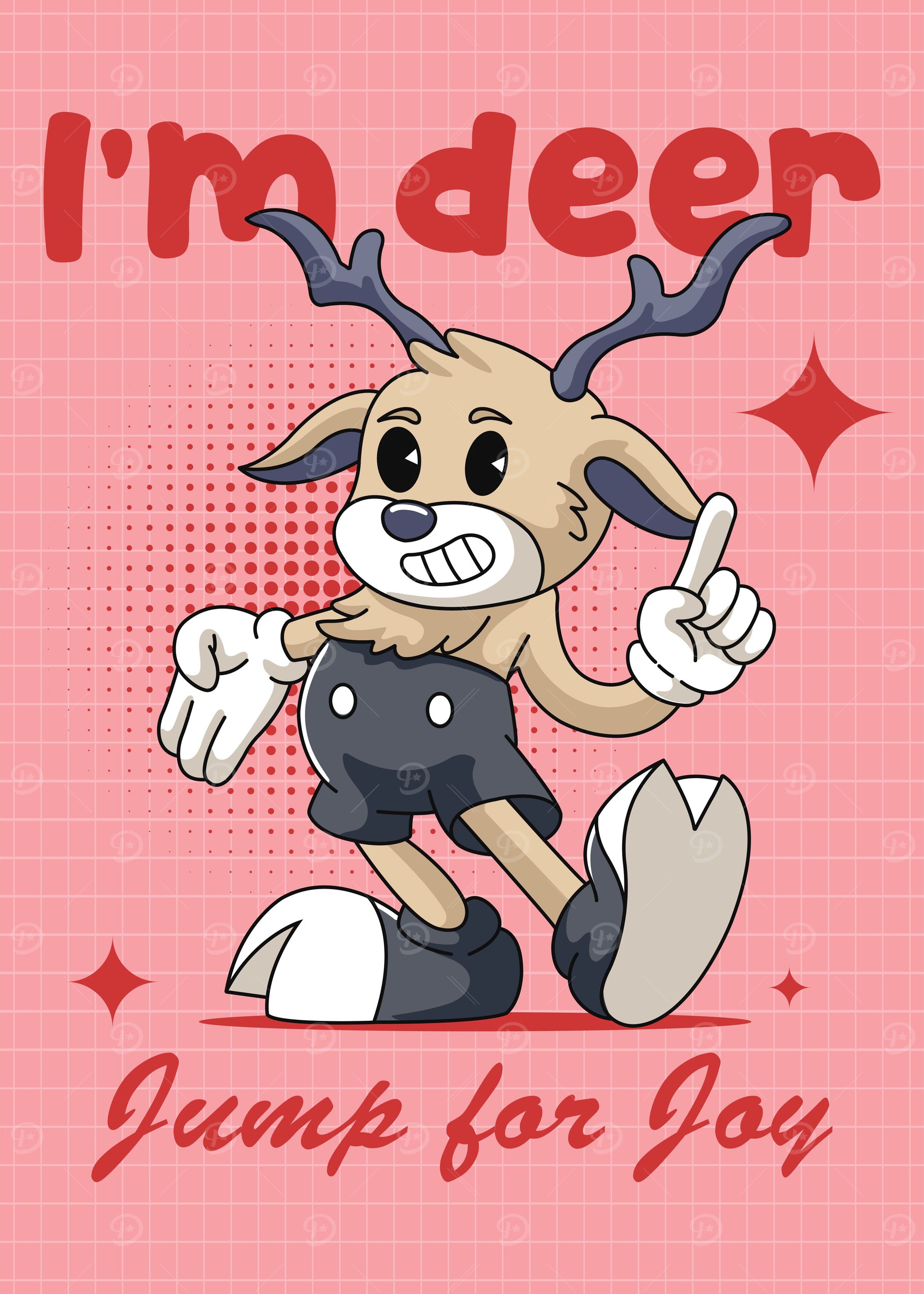 Joyful Christmas Deer