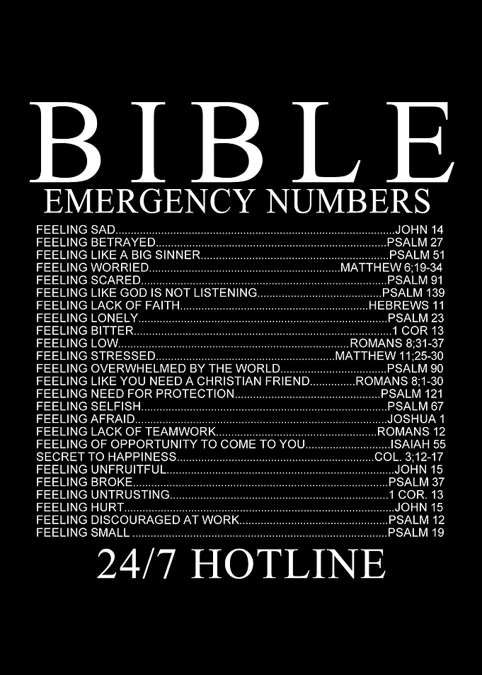 bible emergency numbers