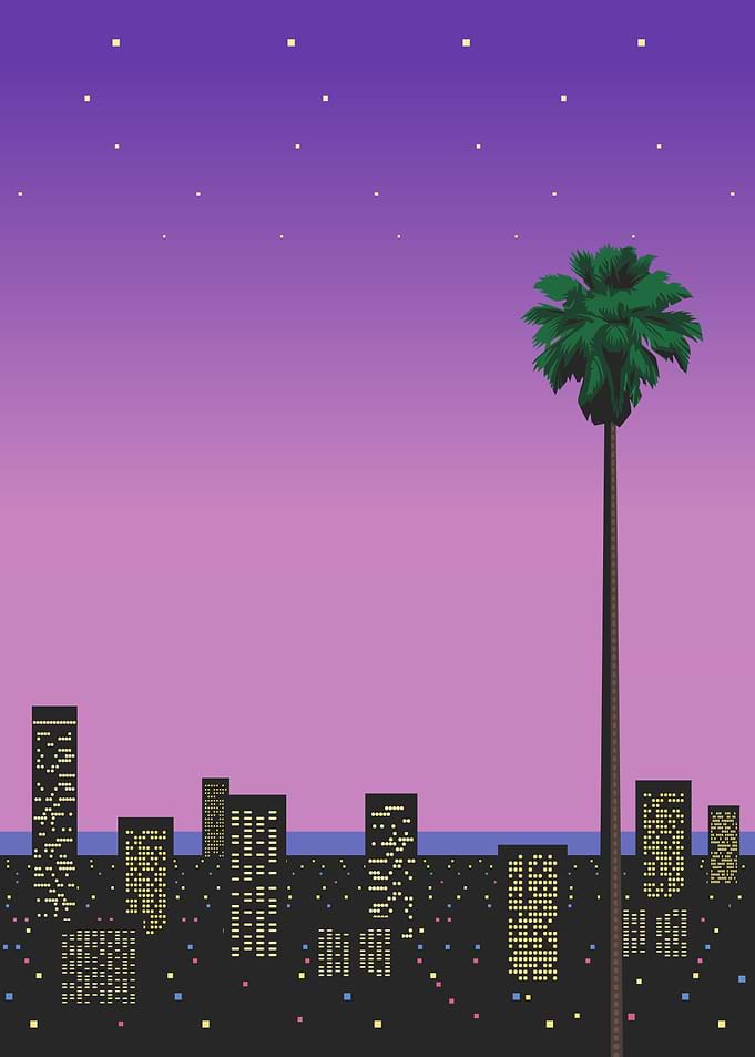 city view at night