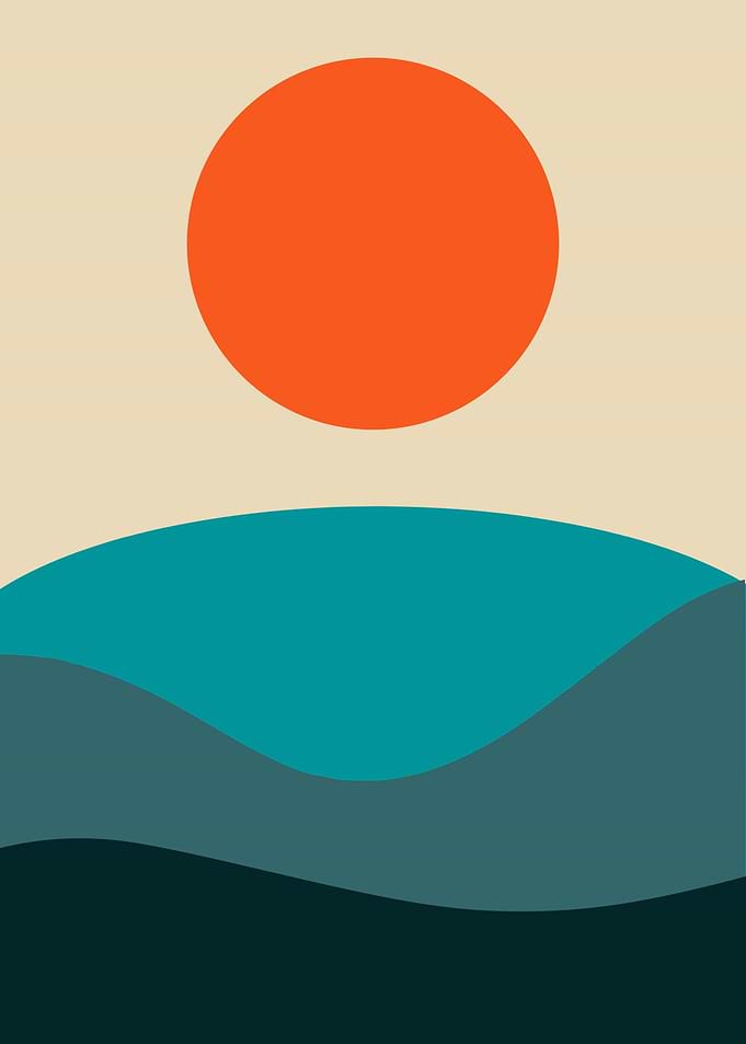 Sunset Over The Ocean