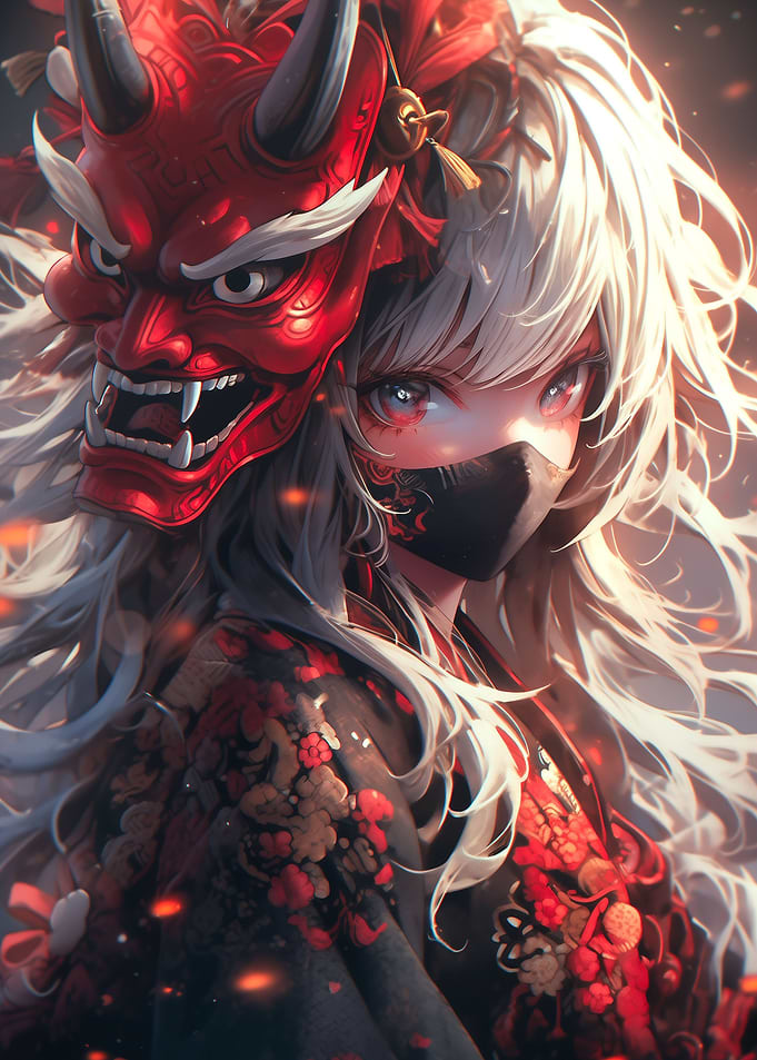 Cute Demon Samurai