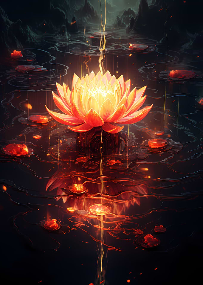 Cosmic Black Lotus Bloom