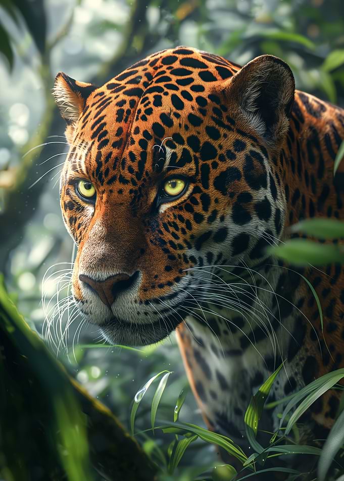 Tropical forest jaguar