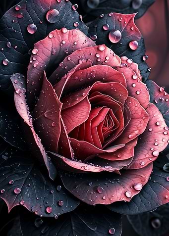 rose flower neon