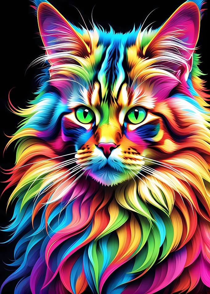 Rainbow cat