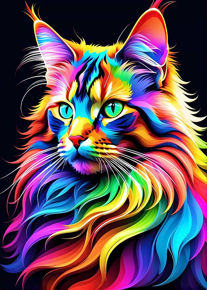 Rainbow cat