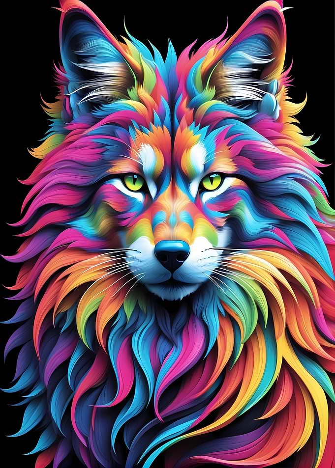 Rainbow Wolf