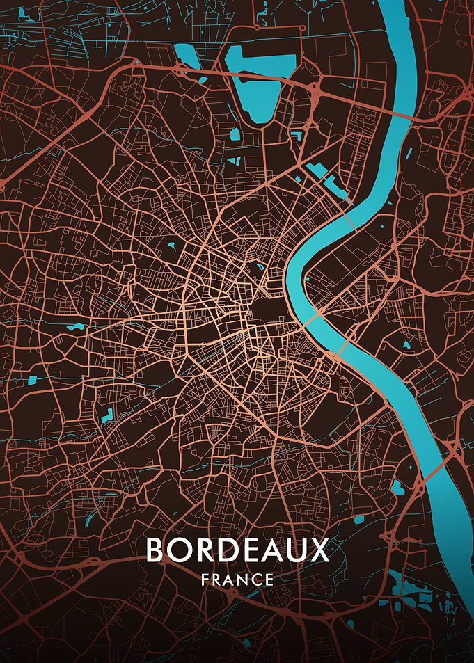 Bordeaux City Map