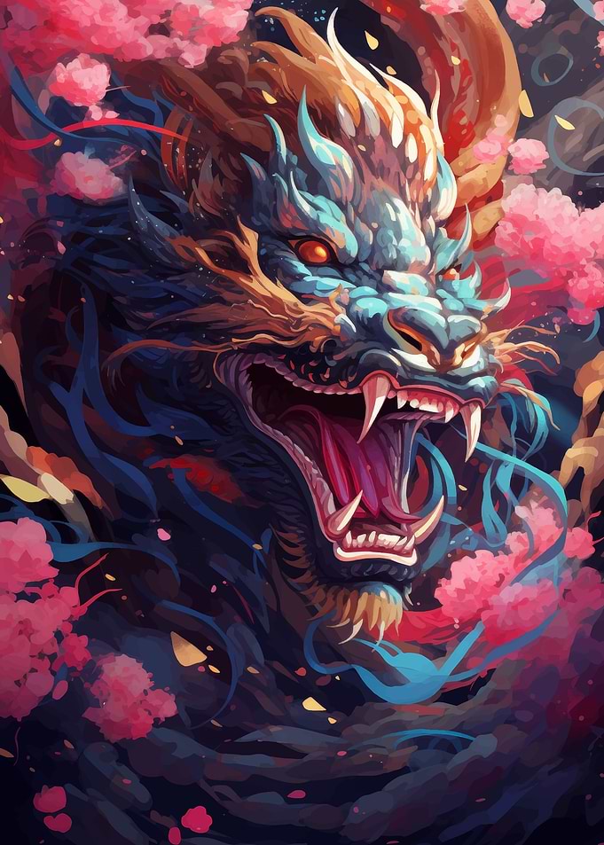 Majestic Bleu Dragon