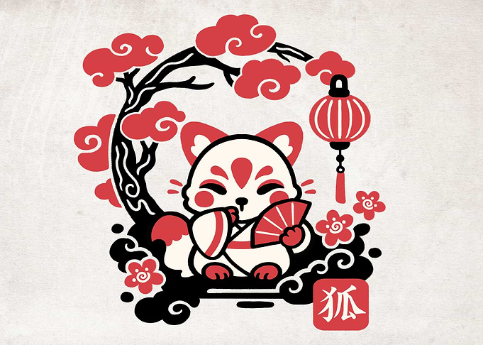 Kokeshi kitsune