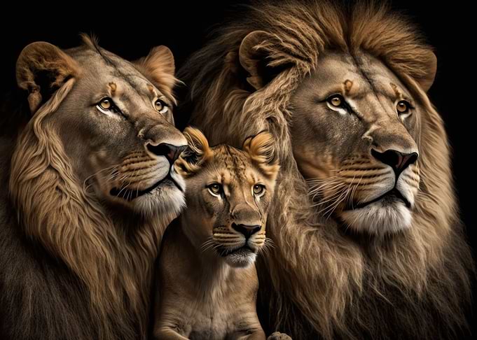 Lion family
