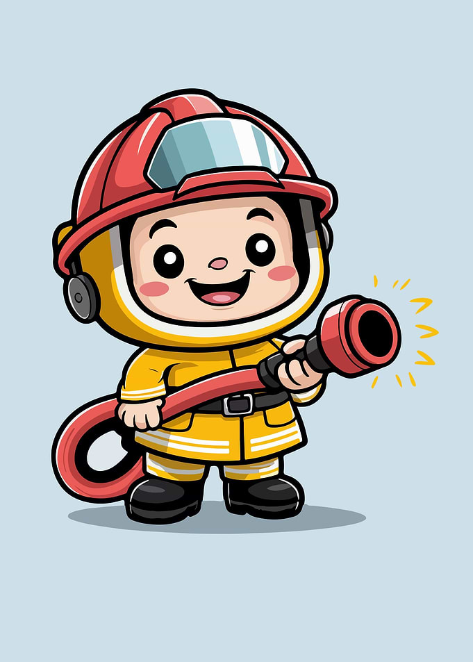Cute Kawaii Firefighters