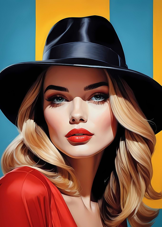 Woman Portrait Pop Art 14