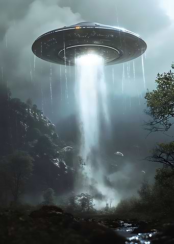 Chiaroscuro UFO take off