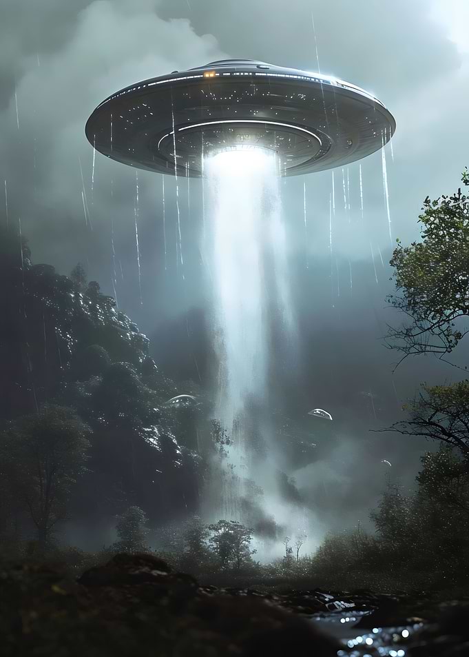 Chiaroscuro UFO take off