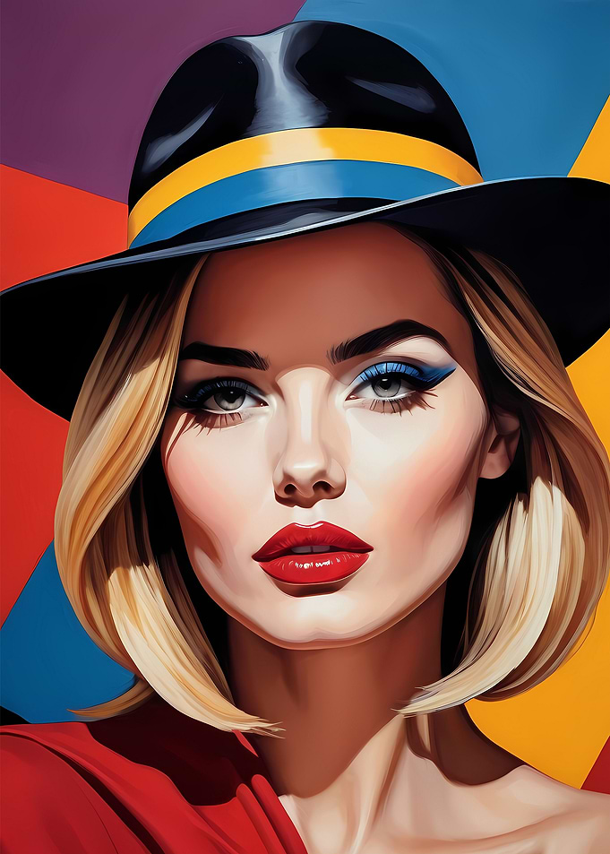 Woman Portrait Pop Art 13