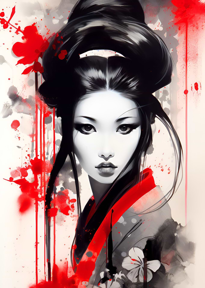 Geisha Japan Asia Love Zen