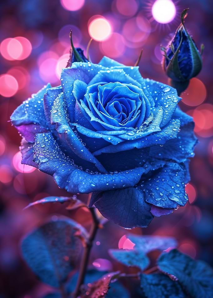 blue rose flower
