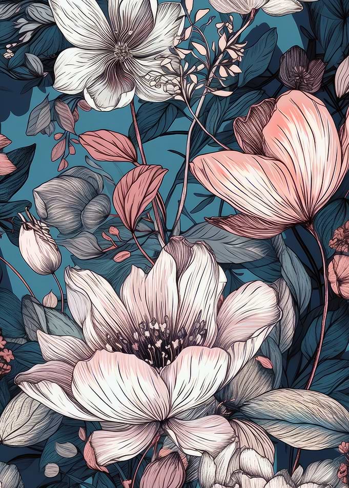 Nature flowers art