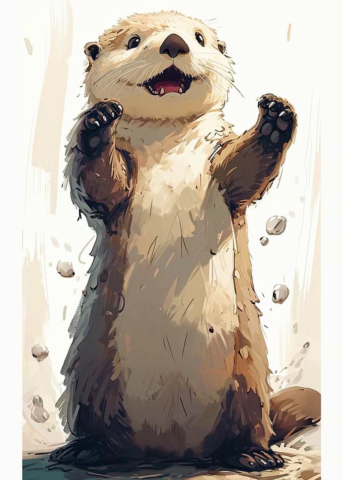 cute baby otter
