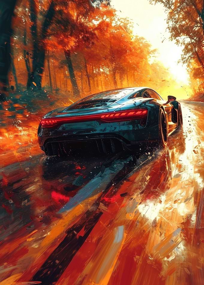 Black Modern Sports Car