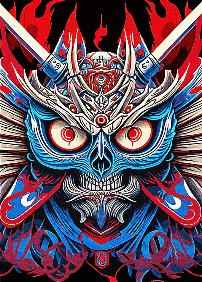 Art Owl Samurai