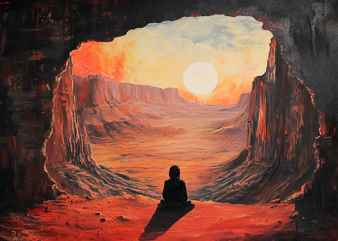 Desert cave exploration
