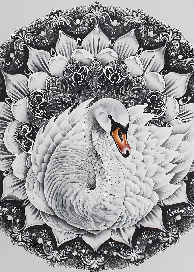Mandala Swan