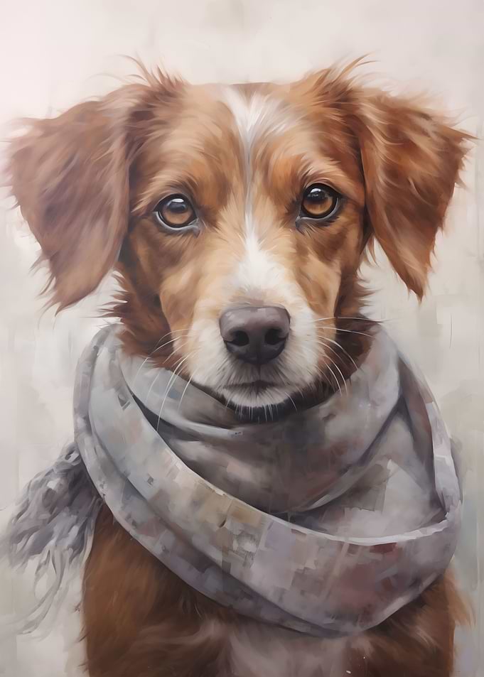 Cutest Pup in a Scarf