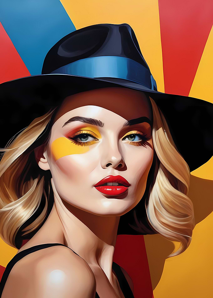 Woman Portrait Pop Art 12