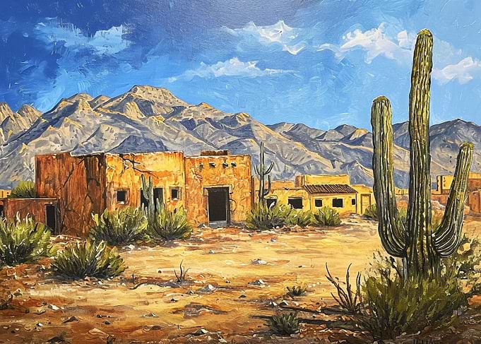 Desert ghost town