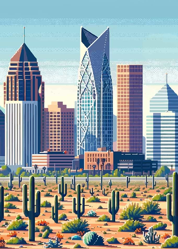 Phoenix PixelizedCityscape