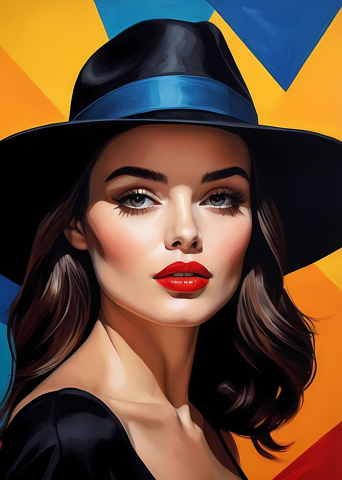 Woman Portrait Pop Art 8