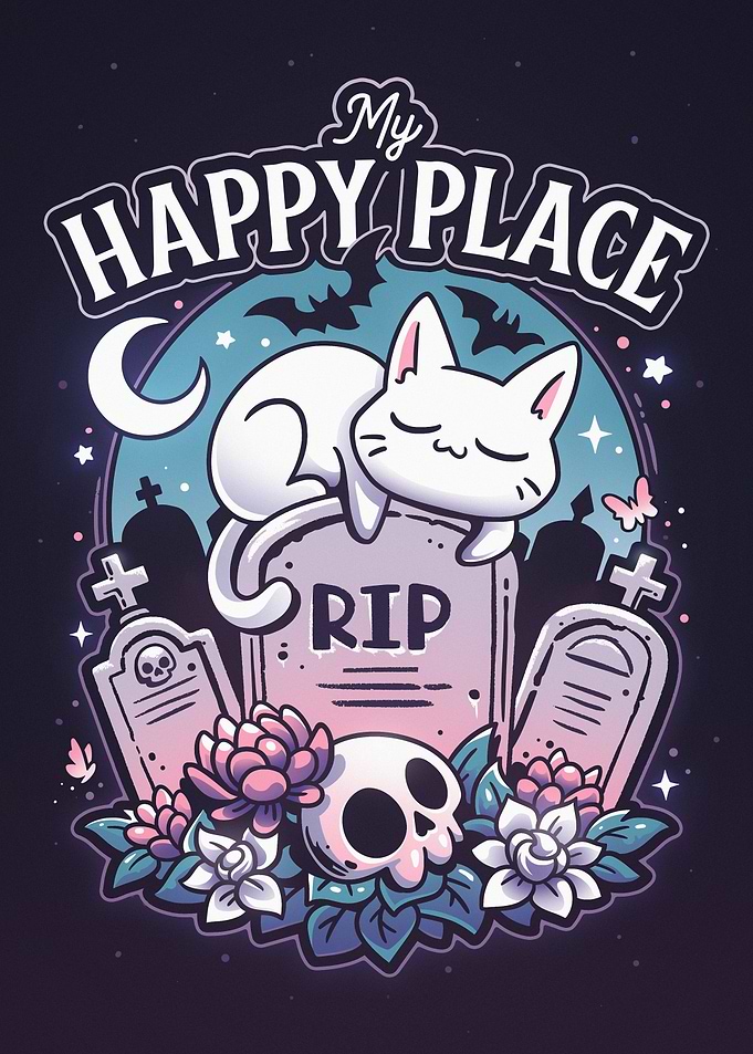 Cemetery Cat Nap