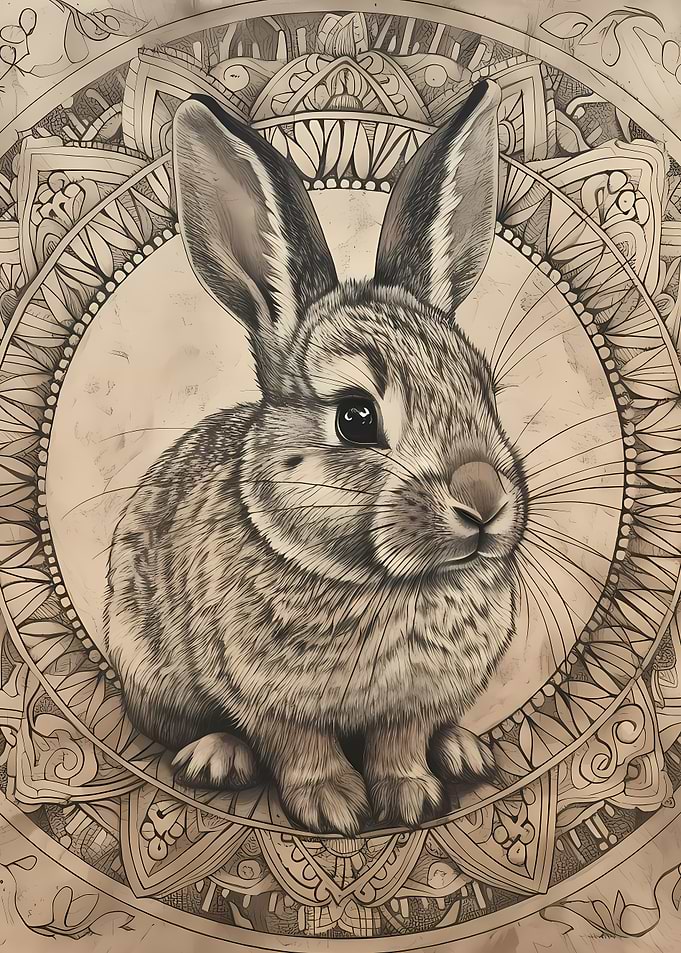 Mandala Rabbit
