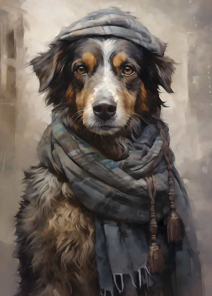 Portrait of a stray dog