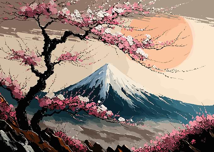 Japanese Vintage Landscape