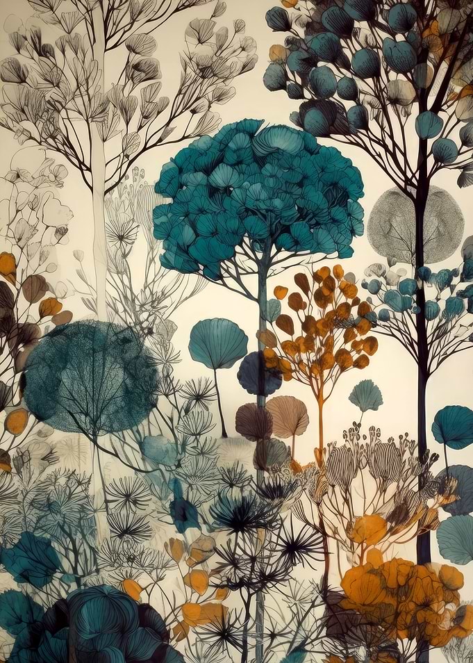 Nature flowers art