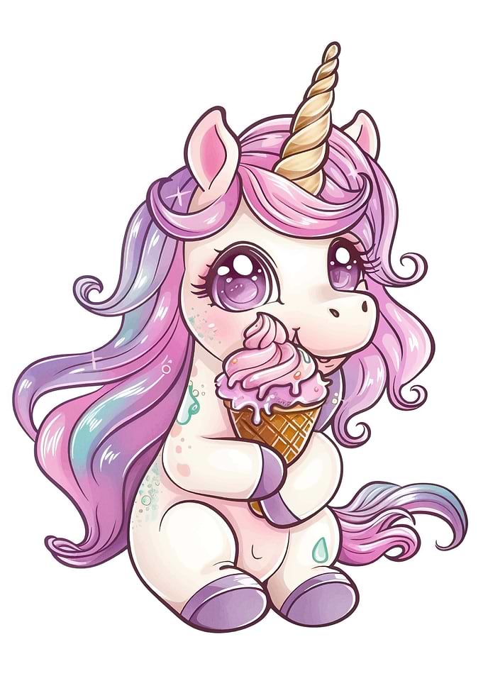 baby unicorn cute animal